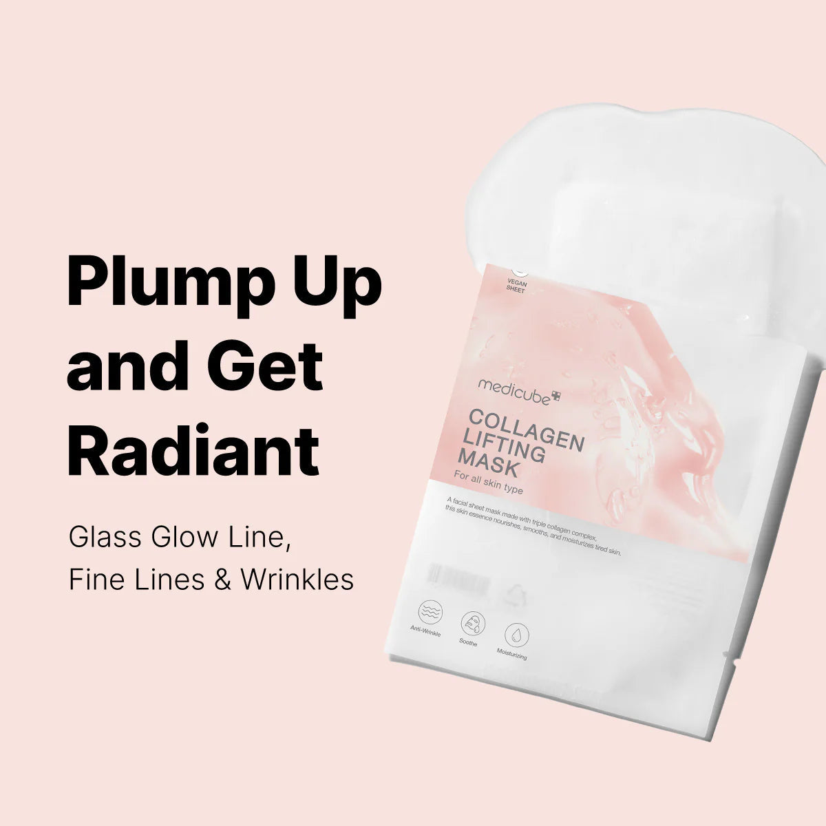 Medicube - Collagen Lifting Mask (1 pieza) | Mascarilla Reafirmante Antiedad