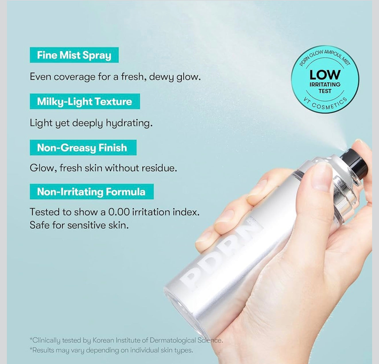 VT - PDRN Reedle Glow Ampoule - 100ml | Suero Potenciador De Luminosidad Y Regeneración Celular Con PDRN Y Tecnología Reedle Shot