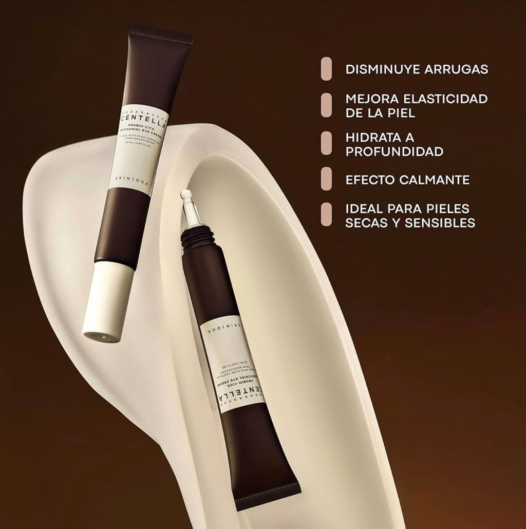 SKIN1004 - Madagascar Centella Probio-Cica Bakuchiol Eye Cream - 20ml | Crema de Ojos Antiedad y Reparadora con Bakuchiol y Centella
