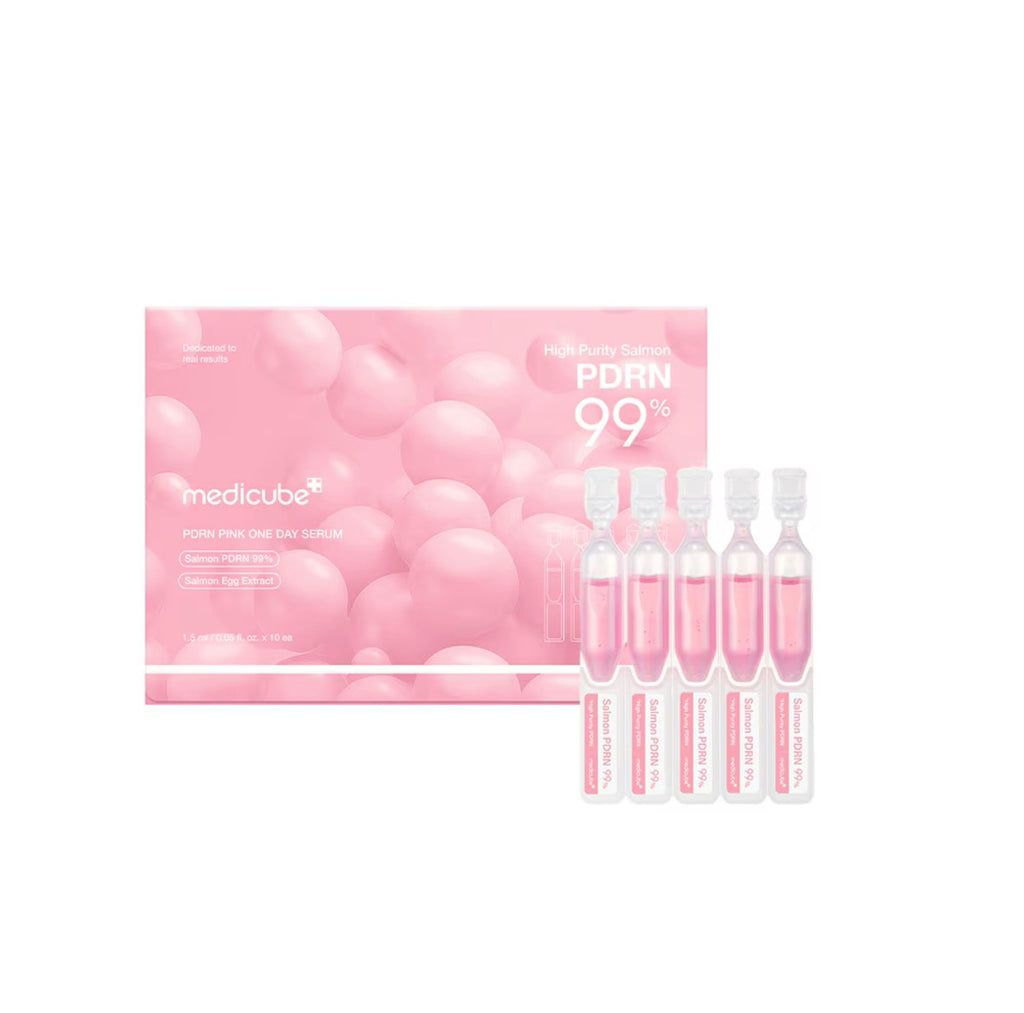 Medicube - PDRN Pink One Day Serum - 1.5 ml * 10 piezas  | Sérum Reparador e Iluminador con PDRN
