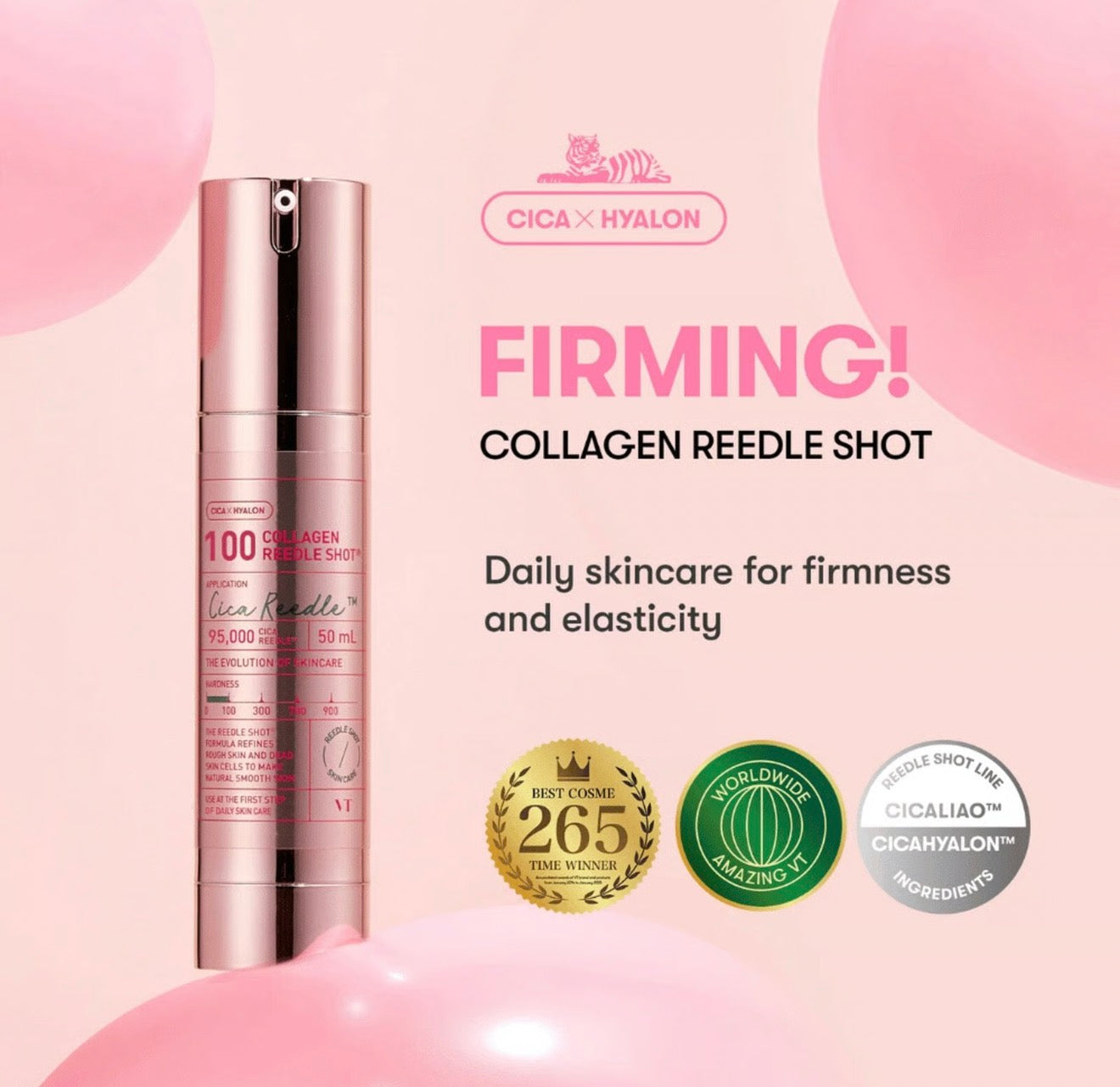 VT - Collagen Reedle Shot 100 - 50ml | Tratamiento Reafirmante con Colágeno y Cica Reedle™