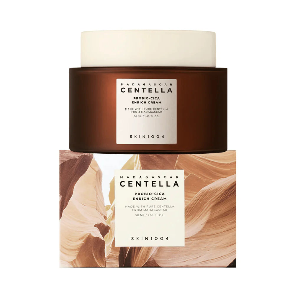 SKIN1004 - Madagascar Centella Probio-Cica Enrich Cream - 50ml | Crema Nutritiva y Reparadora con Probióticos y Centella Asiática