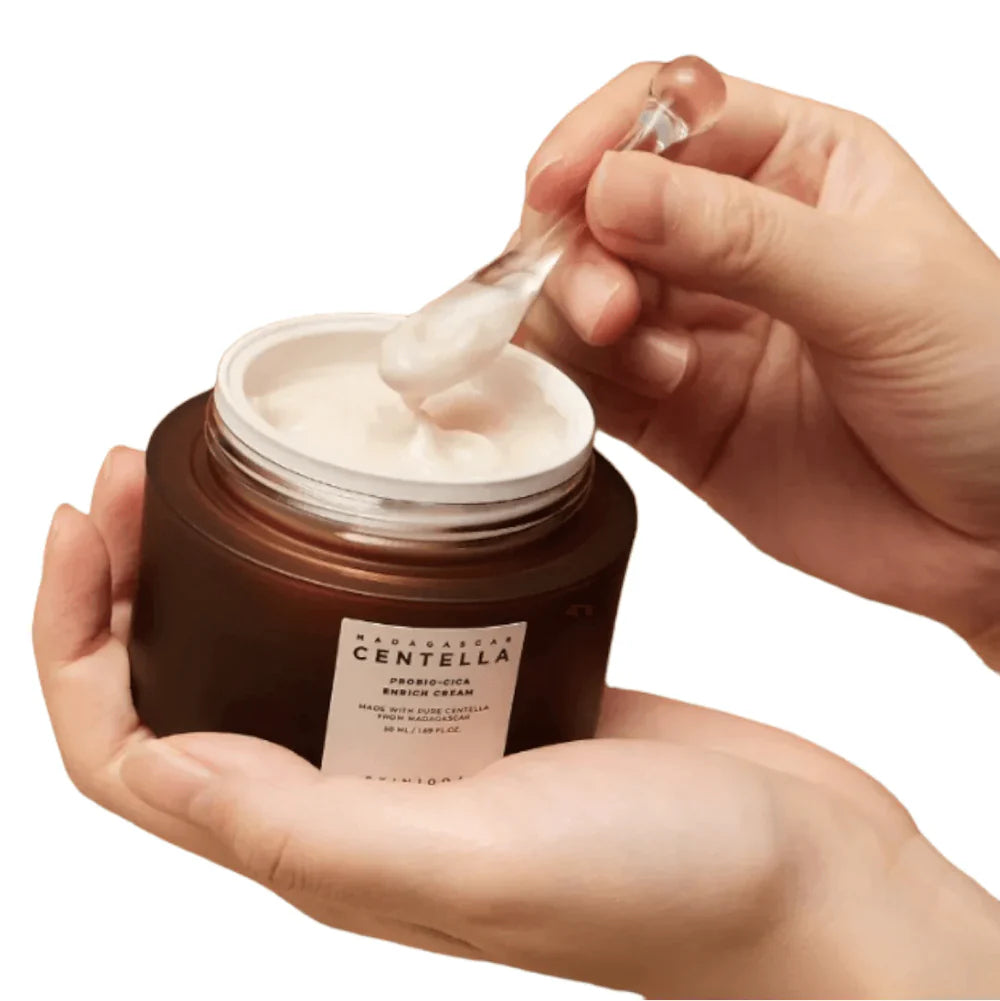 SKIN1004 - Madagascar Centella Probio-Cica Enrich Cream - 50ml | Crema Nutritiva y Reparadora con Probióticos y Centella Asiática