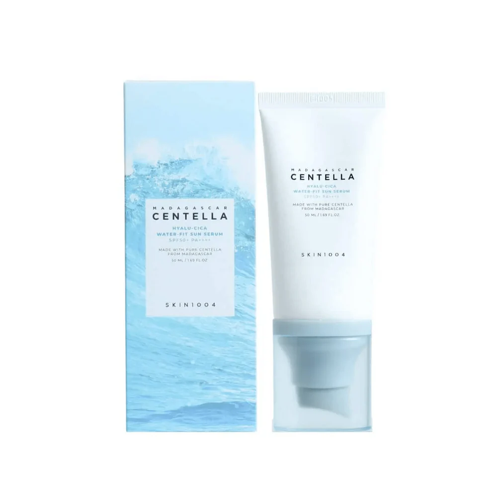 SKIN1004 - Madagascar Centella Hyalu-Cica Water-Fit Sun Serum - 50ml | Protector Solar en Suero Hidratante y Calmante con Centella y Ácido Hialurónico
