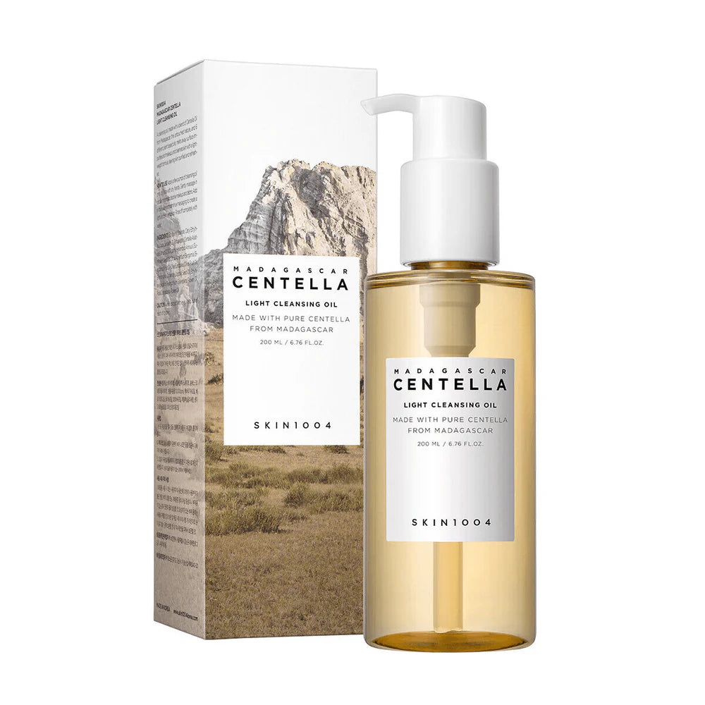 SKIN1004 - Madagascar Centella Light Cleansing Oil - 200ml | Aceite Limpiador Ligero y Calmante con Extracto de Centella Asiática