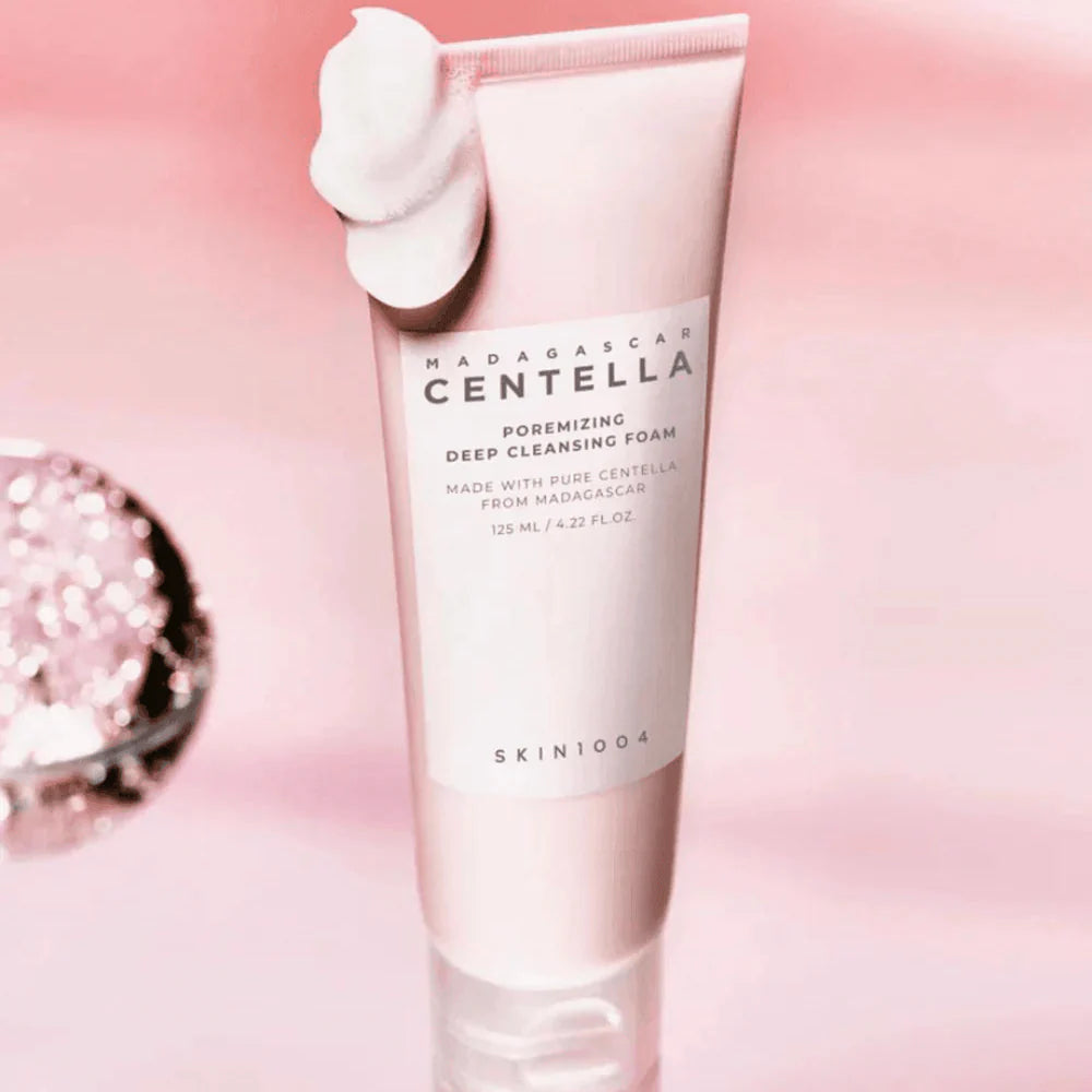 SKIN1004 - Madagascar Centella Poremizing Deep Cleansing Foam - 125ml | Limpiador Facial Purificante que Reduce Poros y Controla el Sebo