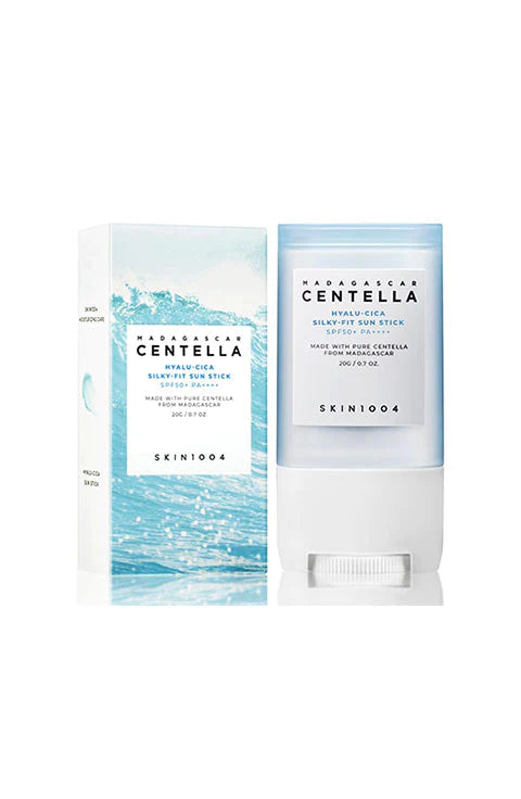 SKIN1004 - Madagascar Centella Hyalu-Cica Silky-Fit Sun Stick - 20g | Protector Solar en Barra Hidratante y Calmante con Centella y Ácido Hialurónico