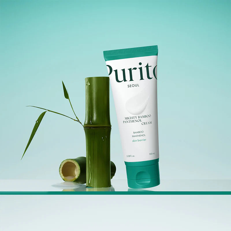 PURITO Seoul - Mighty Bamboo Panthenol Cream - 100ml | Crema Hidratante y Reparadora con Bambú y Pantenol