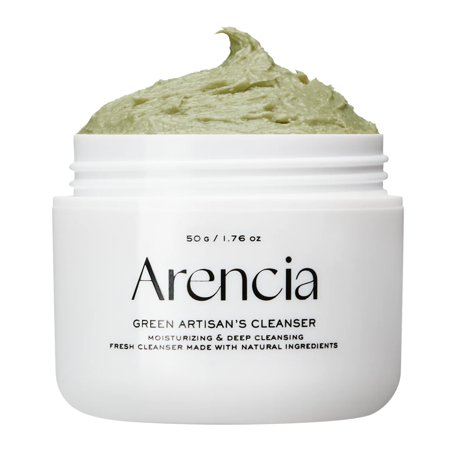 Arencia - Fresh Green Rice Mochi Cleanser - 120g | Limpiador Facial Equilibrante con Té Verde y Arroz