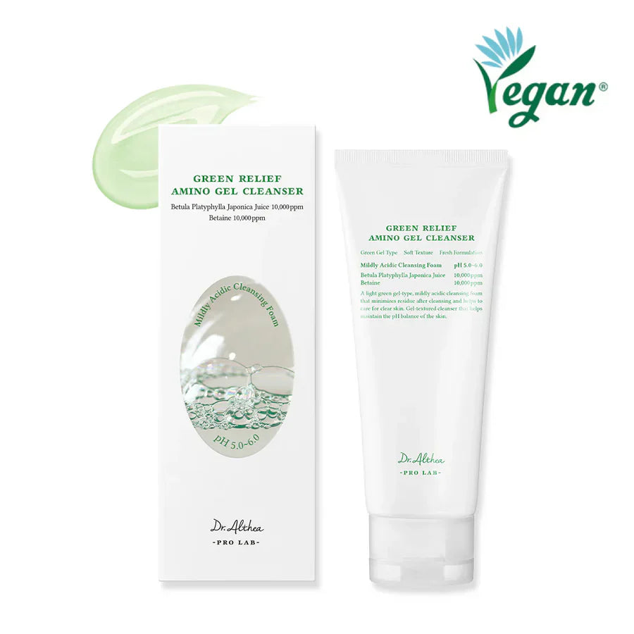 Dr. Althea - Green Relief Amino Gel Cleanser - 100ml | Limpiador Facial Suave con Aminoácidos Calmantes