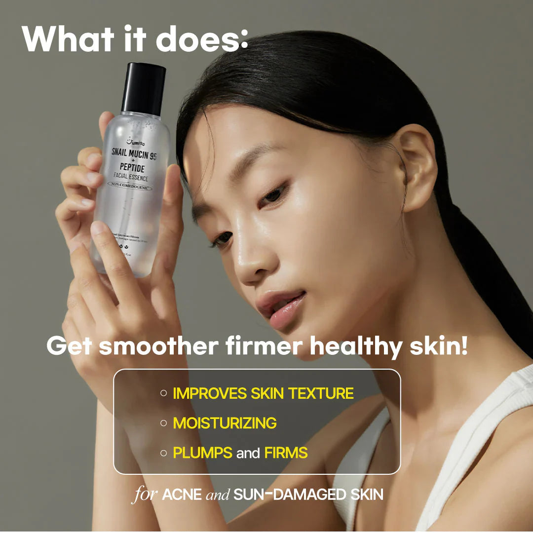 Jumiso - Snail Mucin 95 + Peptide Facial Essence - 140ml | Esencia Facial Reparadora y Reafirmante
