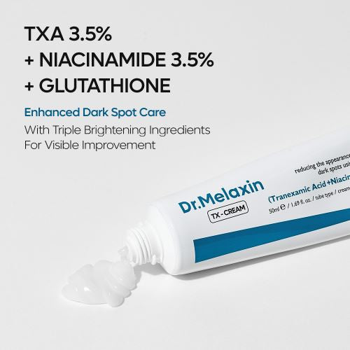 Dr. Melaxin - TX Cream - 50g | Crema Facial Iluminadora y Unificadora