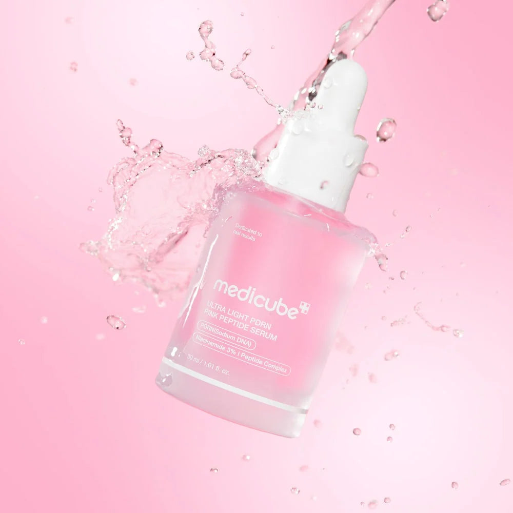 Medicube - PDRN Pink Peptide Serum Ultra Light - 30ml | Sérum Facial Ligero Reafirmante y Reparador