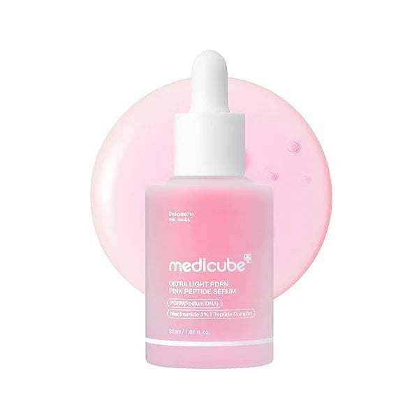 Medicube - PDRN Pink Peptide Serum Ultra Light - 30ml | Sérum Facial Ligero Reafirmante y Reparador