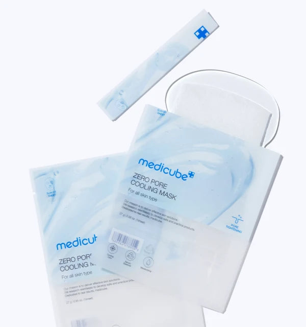 Medicube - Zero Pore Cooling Mask - 1 pieza | Mascarilla Facial Refrescante que Minimiza Poros