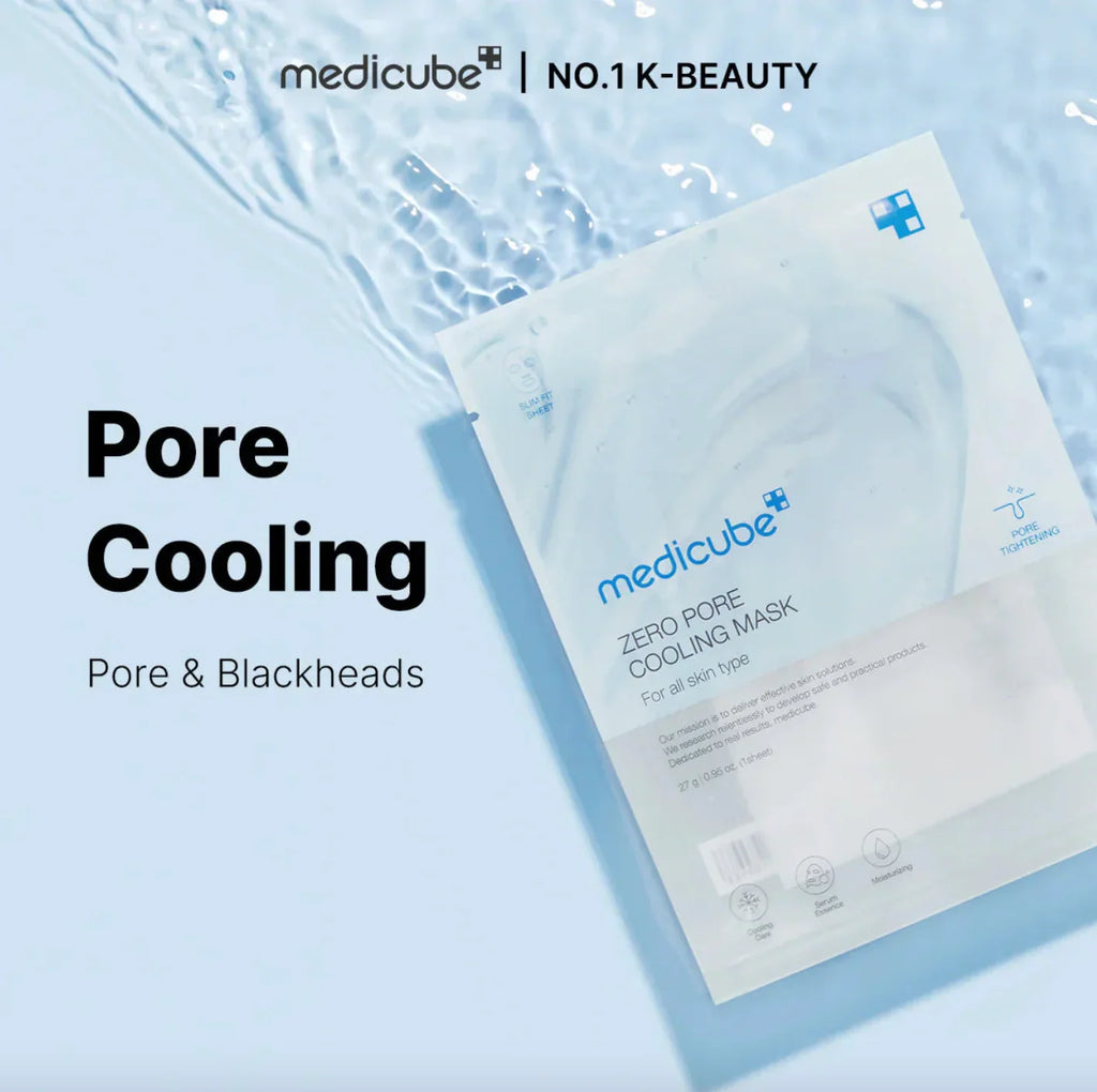 Medicube - Zero Pore Cooling Mask - 1 pieza | Mascarilla Facial Refrescante que Minimiza Poros