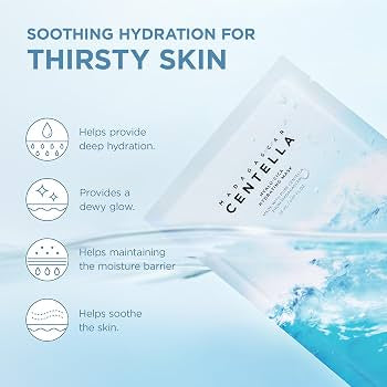 SKIN1004 - Madagascar Centella Hyalu-Cica Hydrating Mask - 1 pieza | Mascarilla Facial Hidratante y Calmante