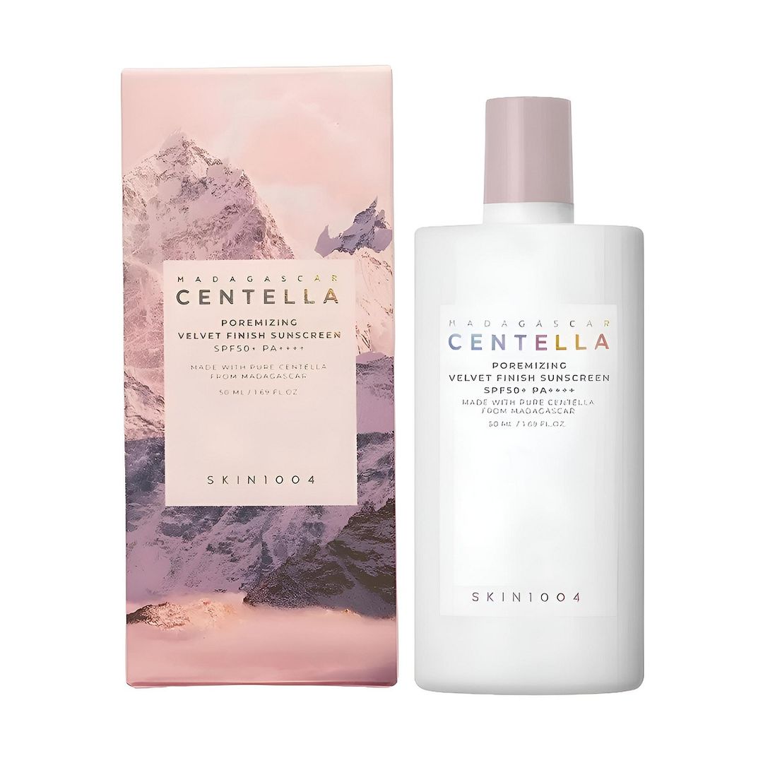 SKIN1004 - Madagascar Centella Poremizing Velvet Finish Sunscreen SPF50+ - 50ml | Protector Solar Facial Matificante para Poros