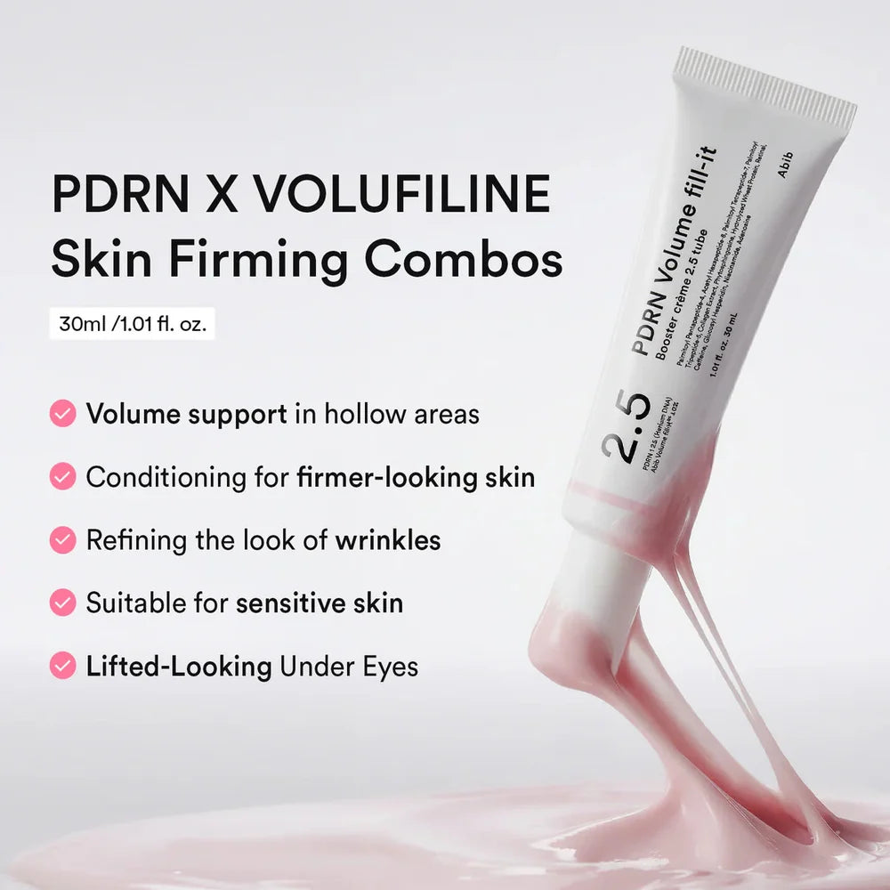 Abib - PDRN Volume Fill-it Booster Crème 2.5 Tube - 30ml | Crema Facial Voluminizadora e Hidratante