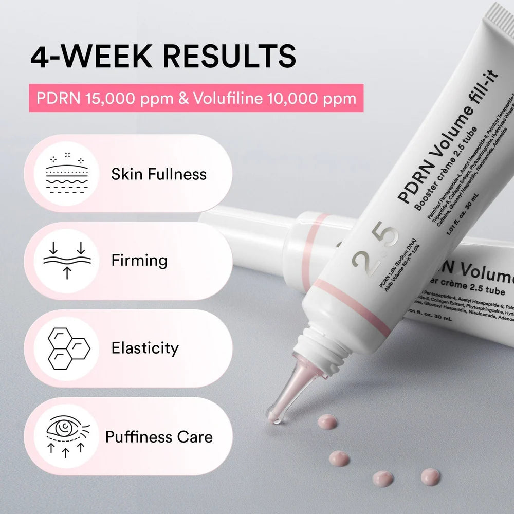 Abib - PDRN Volume Fill-it Booster Crème 2.5 Tube - 30ml | Crema Facial Voluminizadora e Hidratante