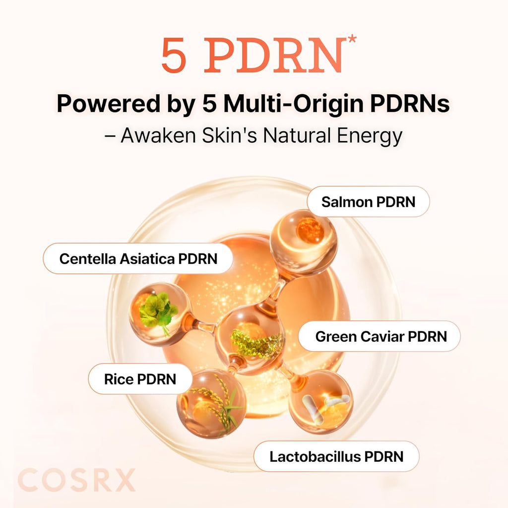 COSRX - 5 PDRN Collagen Intense Revitalizing Serum - 100ml | Sérum Facial Revitalizante e Hidratante