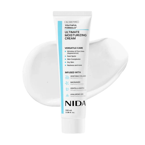 NIDA - Youthful Formula Ultimate Moisturizing Cream - 100ml | Crema Facial Hidratante y Reafirmante