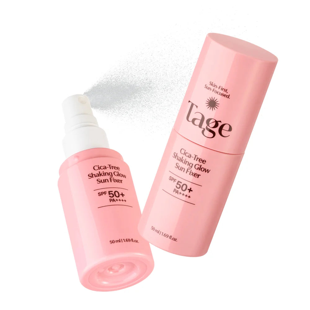 TAGE - Cica-Tree Shaking Glow Sun Fixer SPF50+ - 50ml | Protector Solar Facial en Spray