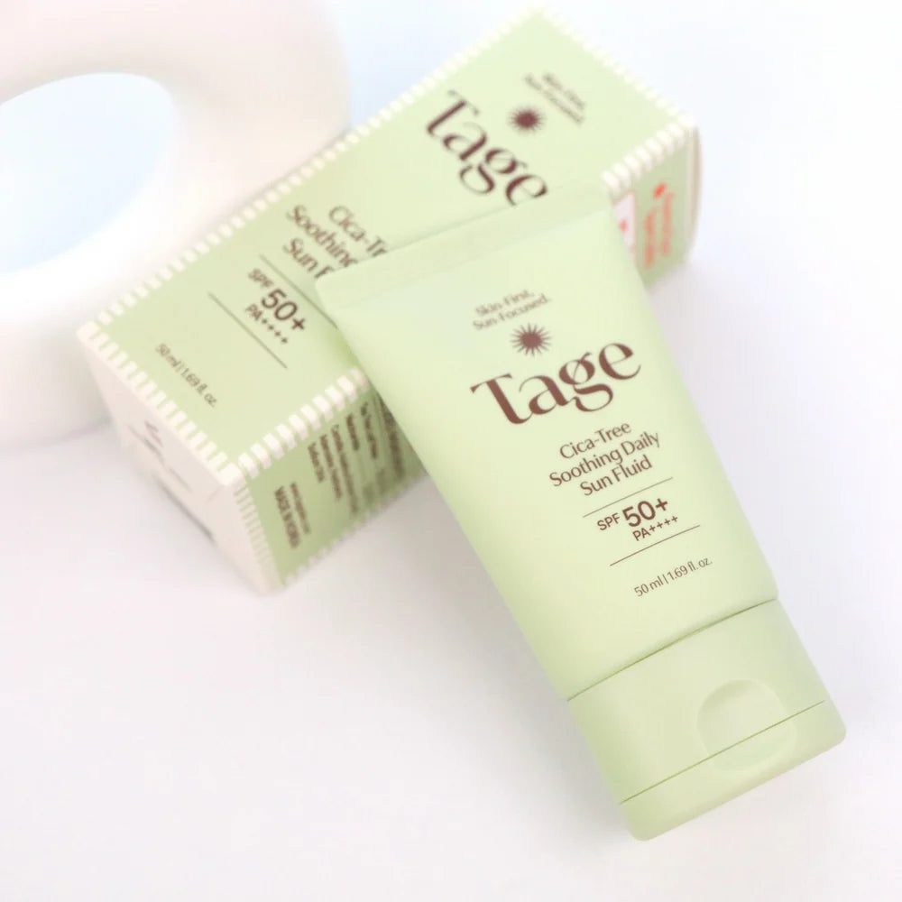 TAGE - Cica-Tree Soothing Daily Sun Fluid SPF50+ - 50ml | Protector Solar Facial Calmante