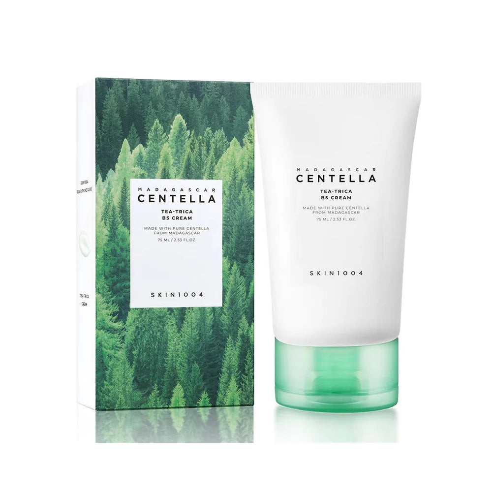 SKIN1004 - Madagascar Centella Tea-Trica B5 Cream - 75ml | Crema Hidratante y Antiacné con Centella y Vitamina B5