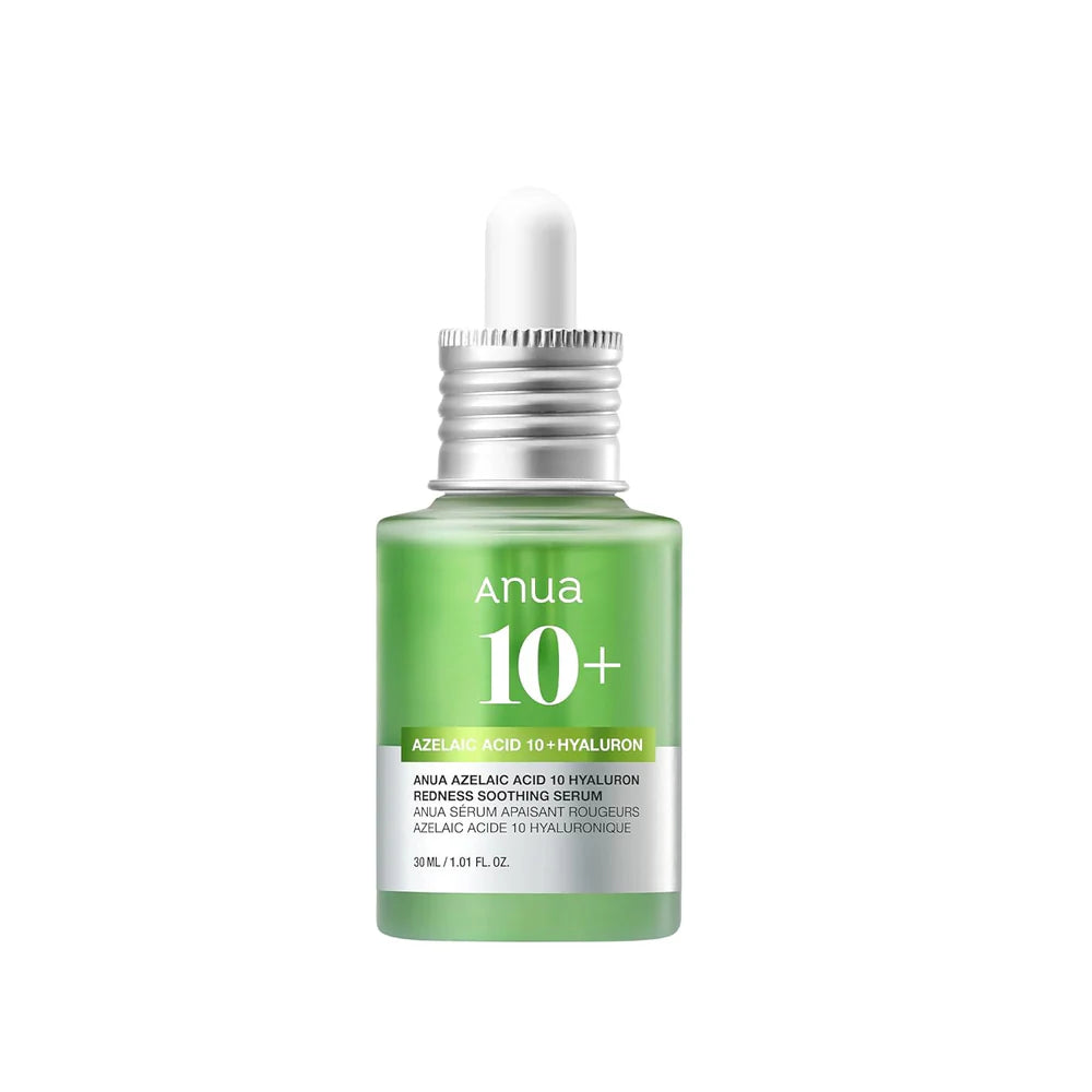 ANUA - Azelaic Acid 10 Hyaluron Redness Soothing Serum - 30ml | Suero Calmante e Hidratante con Ácido Azelaico y Ácido Hialurónico