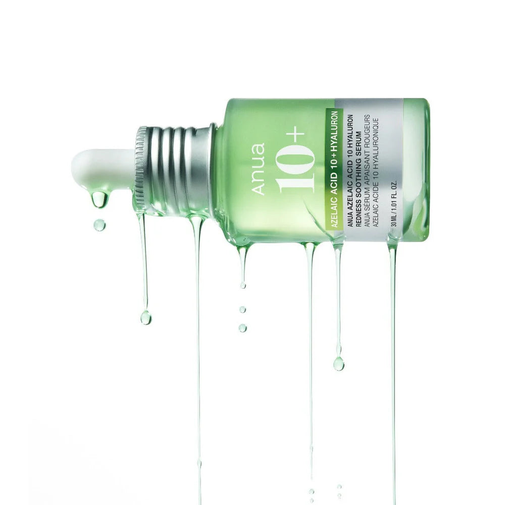 ANUA - Azelaic Acid 10 Hyaluron Redness Soothing Serum - 30ml | Suero Calmante e Hidratante con Ácido Azelaico y Ácido Hialurónico