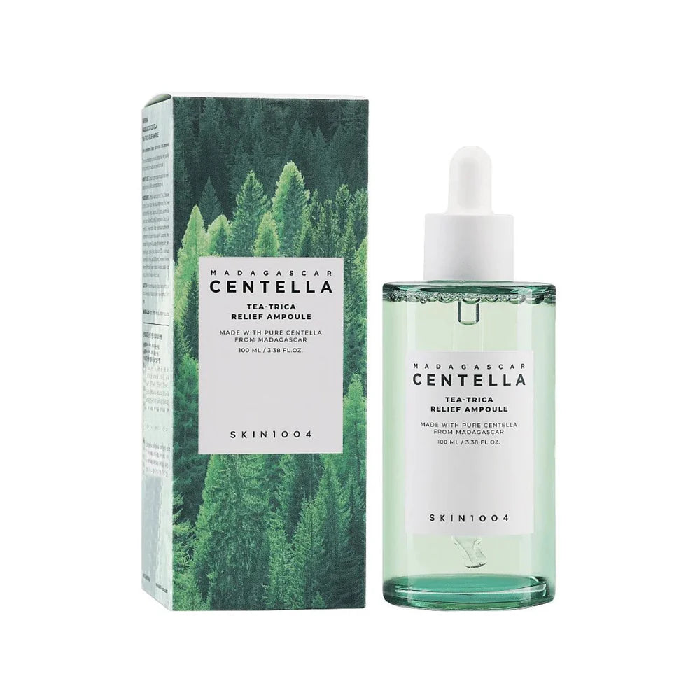 SKIN1004 - Madagascar Centella Tea-Trica Relief Ampoule - 100ml | Ampolla Calmante y Purificante con Centella y Árbol de Té