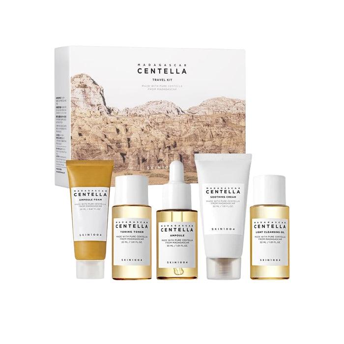 SKIN1004 - Madagascar Centella Travel Kit - 5 en 1 | Set de Viaje Hidratante y Reparador con Extracto de Centella