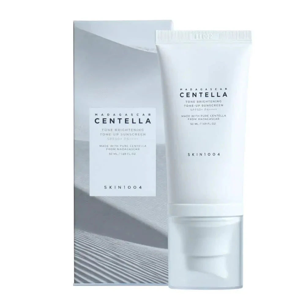 SKIN1004 - Madagascar Centella Tone-Up Sunscreen - 50ml | Protector Solar Iluminador y Aclarante con Centella Asiática