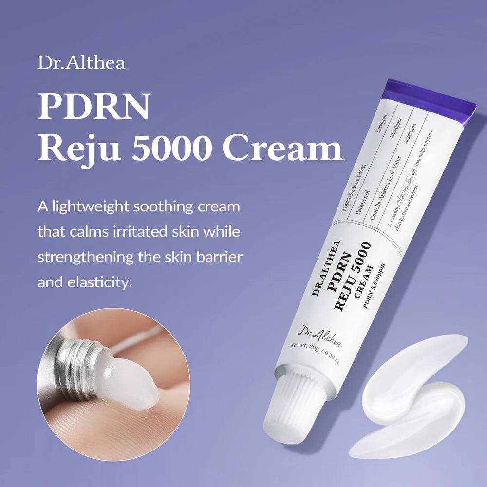 Dr. Althea - PDRN Reju 5000 Cream - 20g | Crema Antiedad Regeneradora y Reparadora con PDRN 5,000 ppm