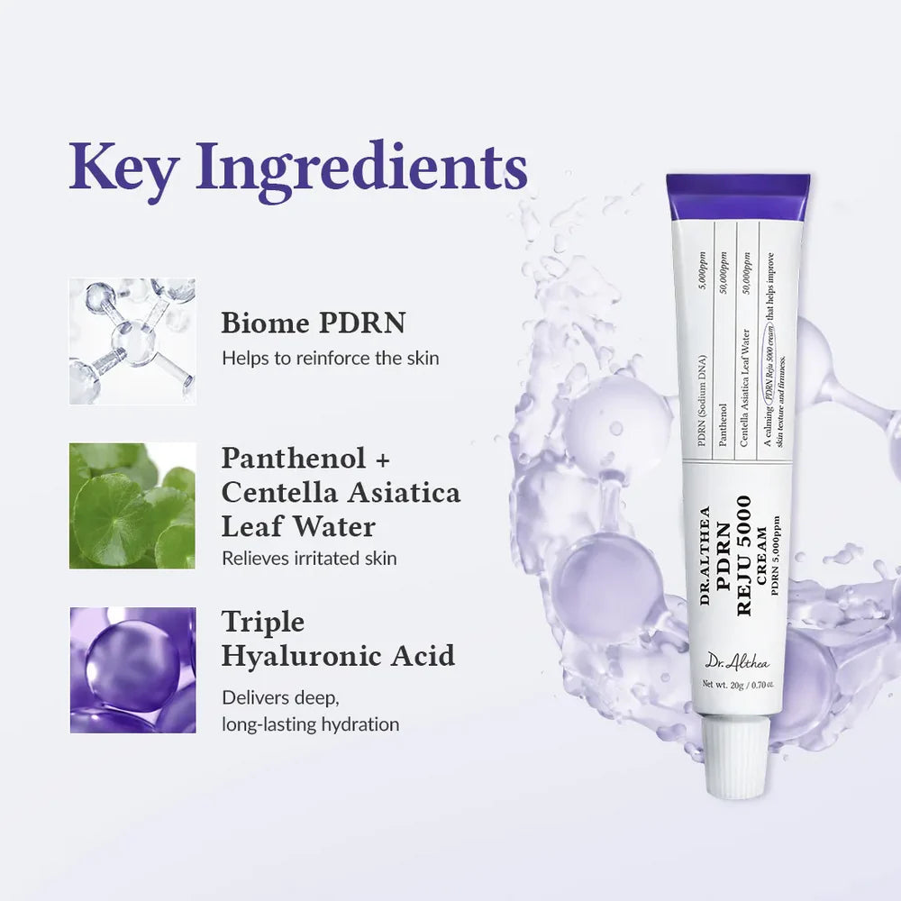 Dr. Althea - PDRN Reju 5000 Cream - 20g | Crema Antiedad Regeneradora y Reparadora con PDRN 5,000 ppm