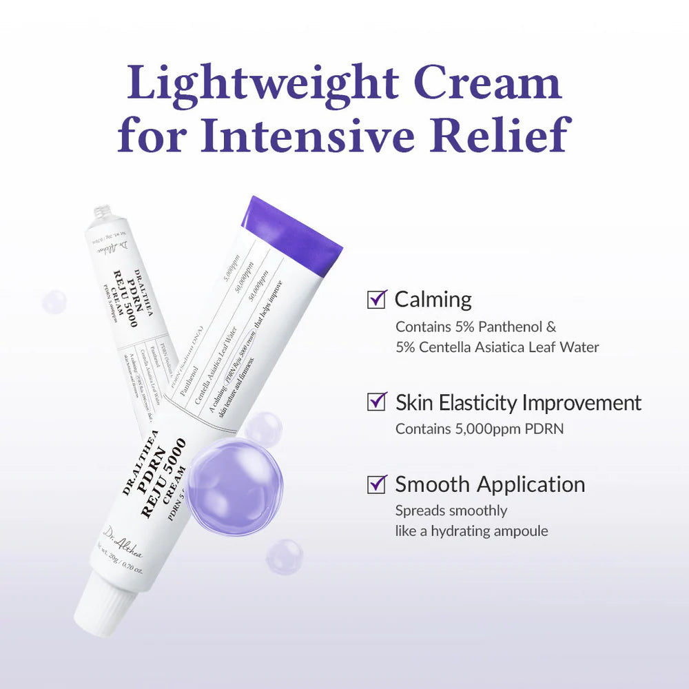 Dr. Althea - PDRN Reju 5000 Cream - 20g | Crema Antiedad Regeneradora y Reparadora con PDRN 5,000 ppm