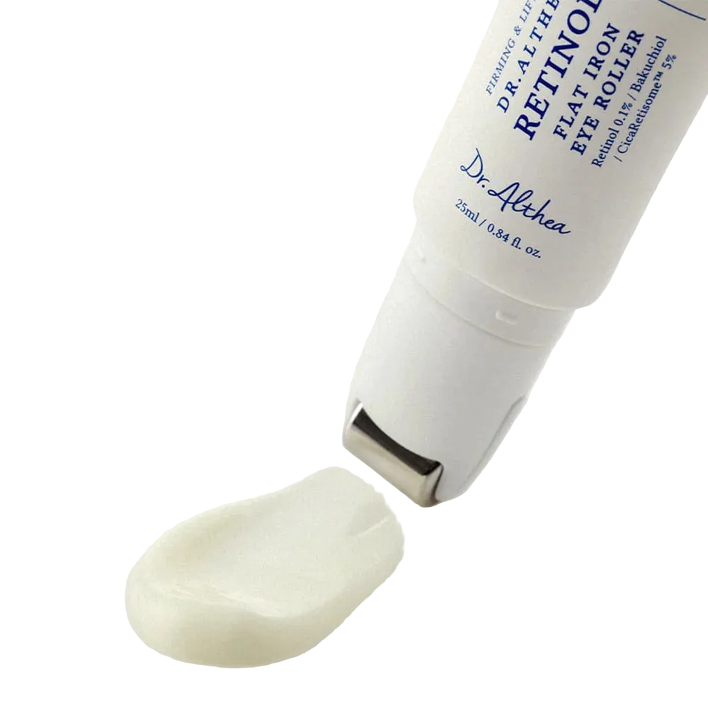 Dr. Althea - Retinol Flat Iron Eye Roller - 25ml | Contorno de Ojos Antiedad con Retinol para Suavizar Líneas y Reafirmar la Piel