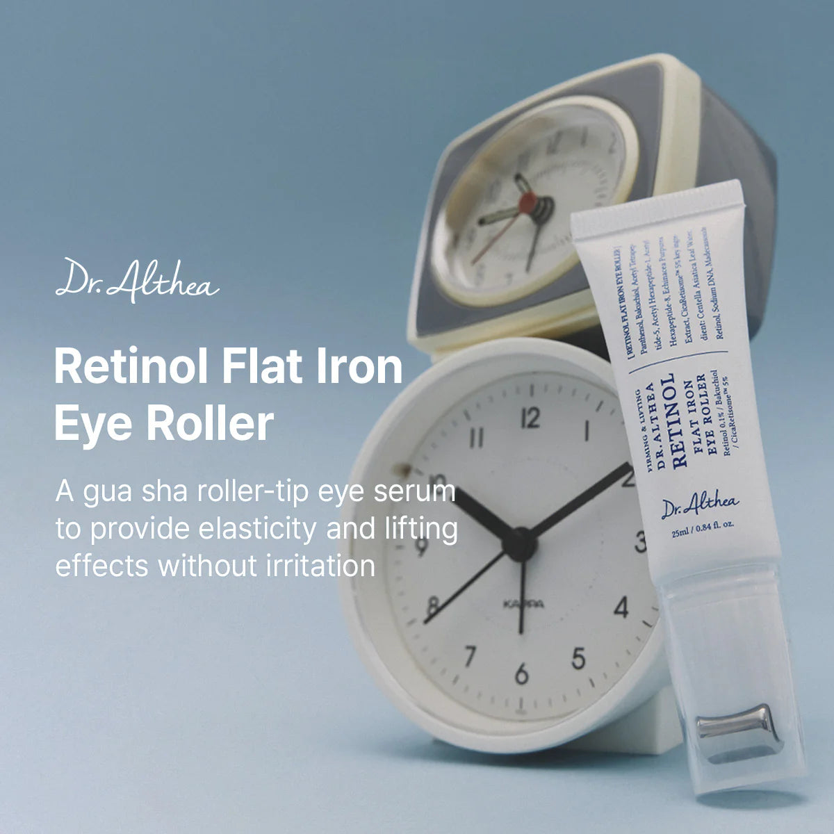 Dr. Althea - Retinol Flat Iron Eye Roller - 25ml | Contorno de Ojos Antiedad con Retinol para Suavizar Líneas y Reafirmar la Piel