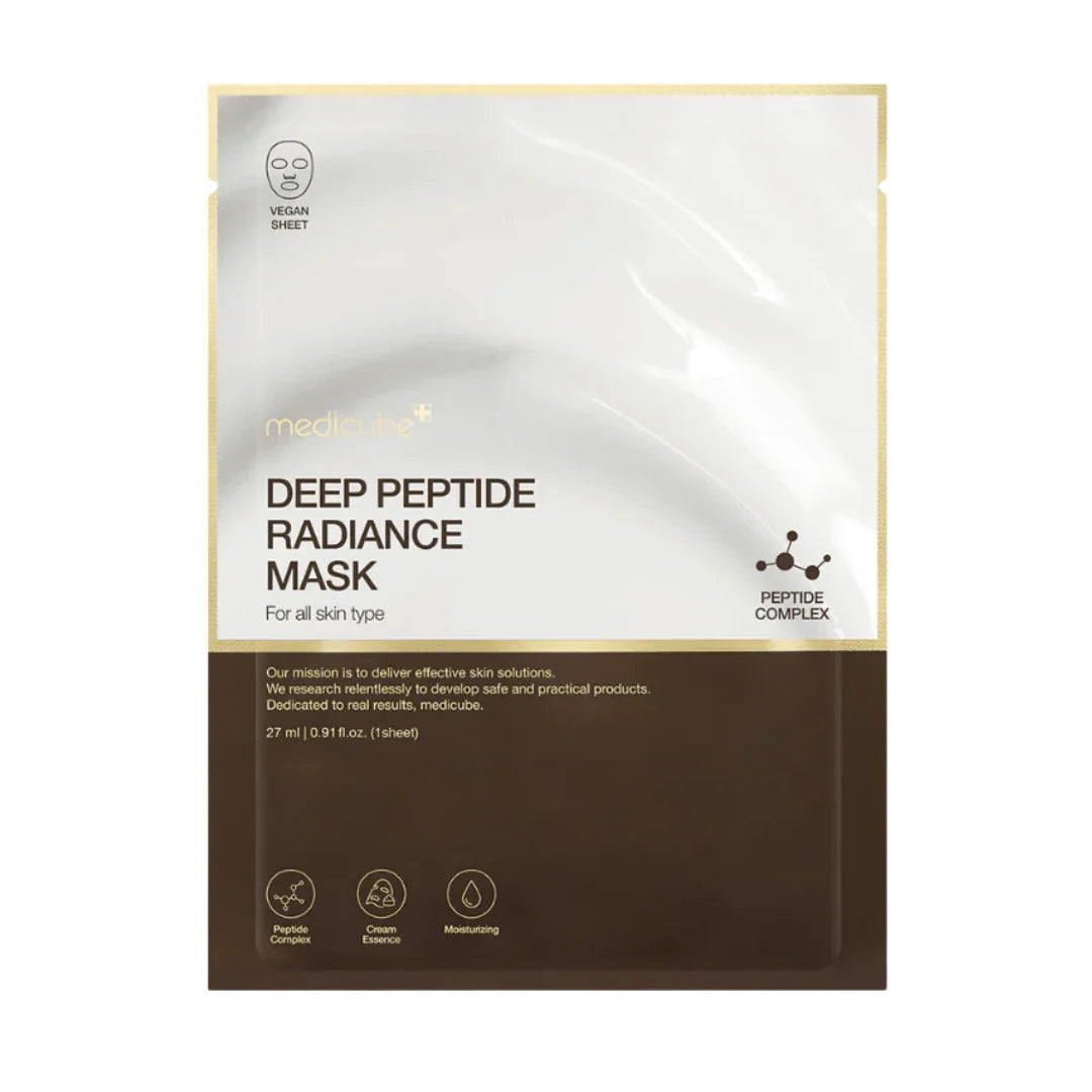 Medicube - Deep Peptide Radiance Mask - 27ml | Mascarilla Iluminadora y Reafirmante con Péptidos