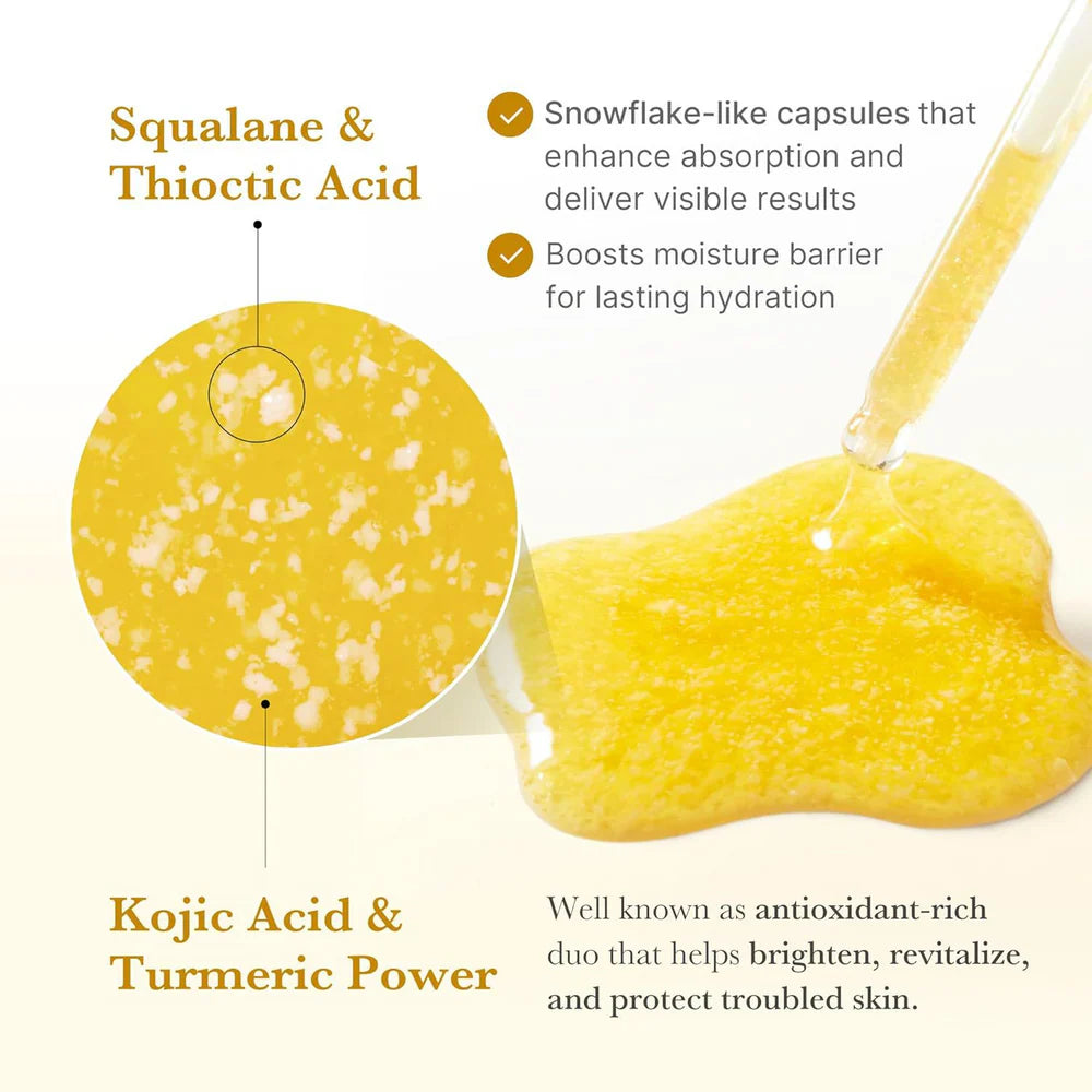 Medicube - Kojic Acid Turmeric Niacinamide Serum - 30ml | Sérum Iluminador y Antimanchas con Ácido Kójico, Cúrcuma y Niacinamida