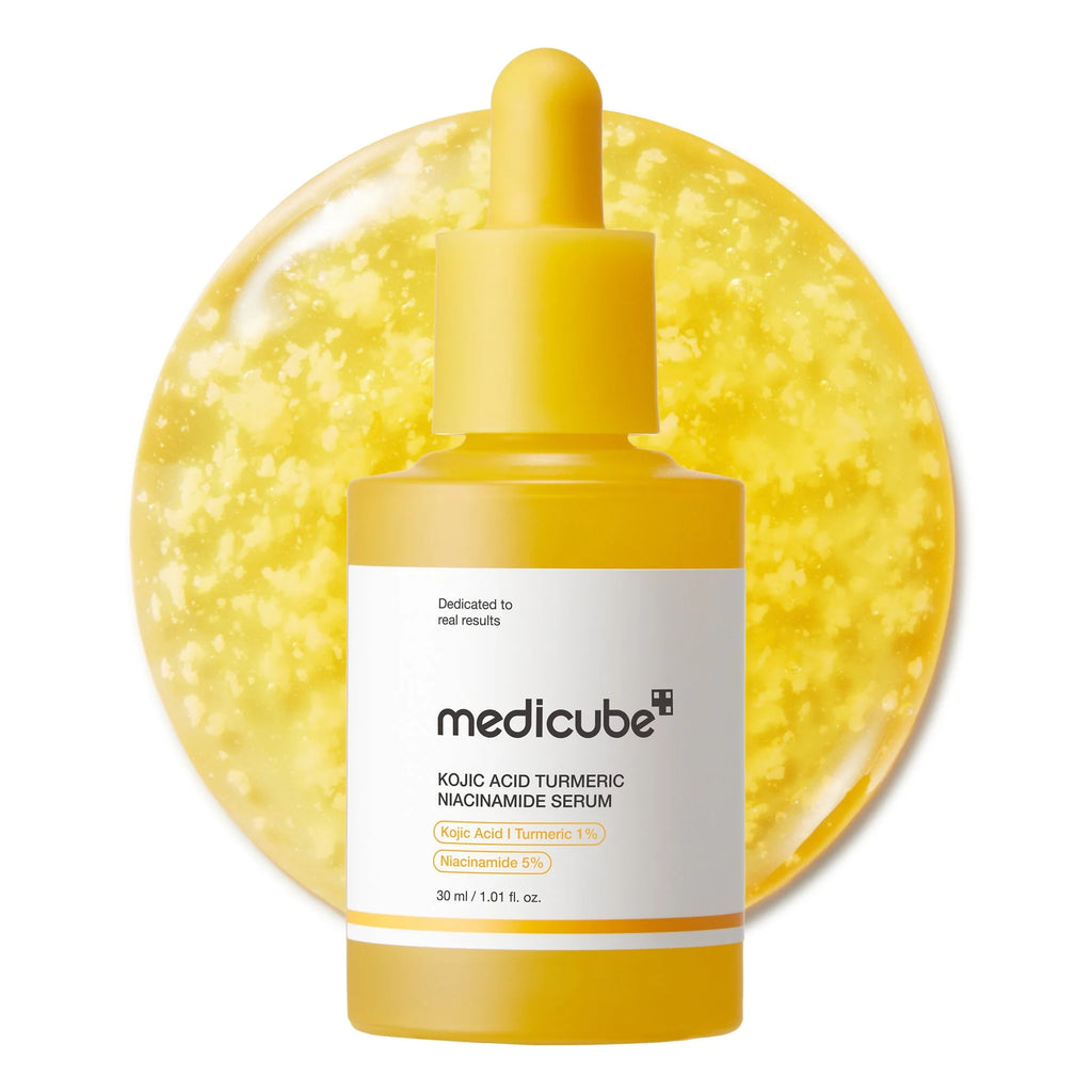 Medicube - Kojic Acid Turmeric Niacinamide Serum - 30ml | Sérum Iluminador y Antimanchas con Ácido Kójico, Cúrcuma y Niacinamida