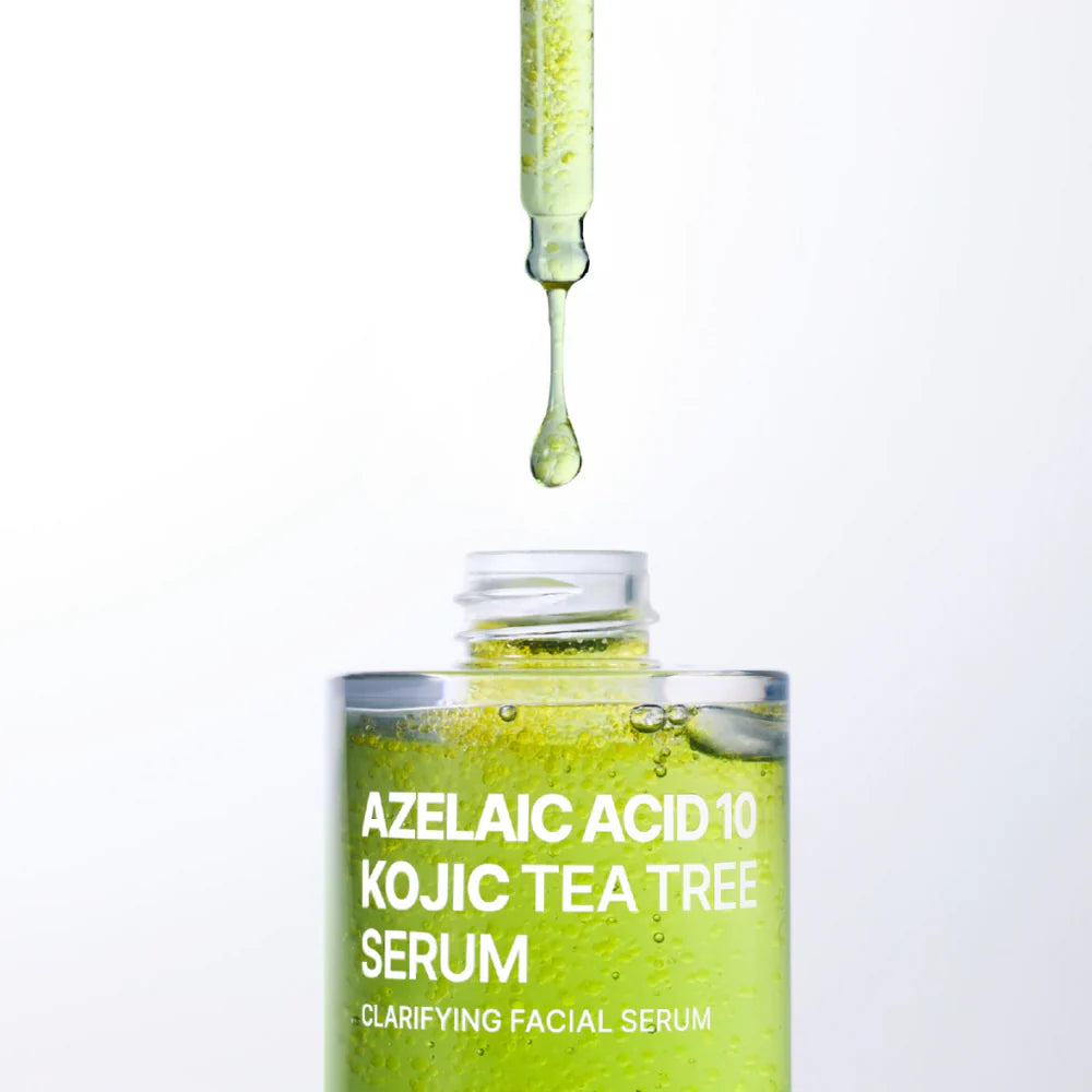 PURITO Seoul - Azelaic Acid 10 Kojic Tea Tree Serum - 30ml | Sérum Despigmentante, Antiacné y Calmante con Ácido Azelaico, Kójico y Tea Tree