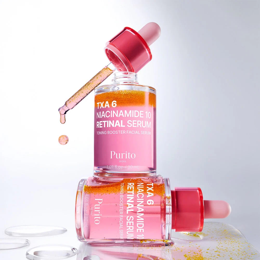 PURITO SEOUL - TXA 6 Niacinamide 10 Retinal Serum - 30ml | Sérum Antimanchas y Antiedad con TXA, Niacinamida y Retinal