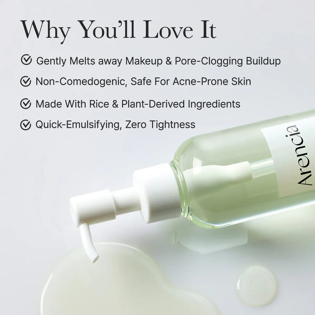 Arencia - Pore Melt Mochi Cleansing Oil - 200ml | Aceite Limpiador Profundo que Remueve Impurezas y Exceso de Sebo