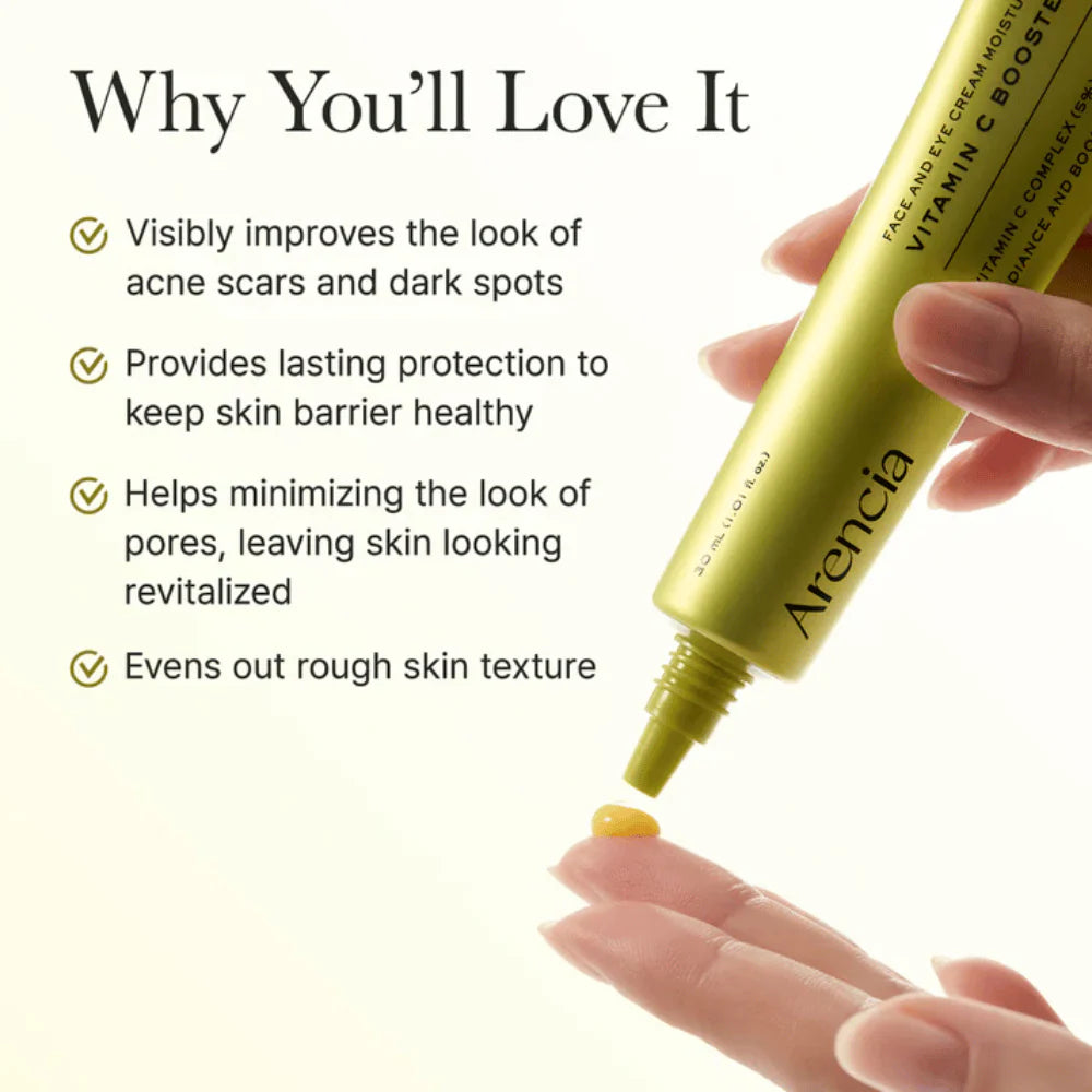 Arencia - Vitamin C Booster Shot - 30ml | Potenciador Revitalizador Y Unificador De Tono Antioxidante con Vitamina C