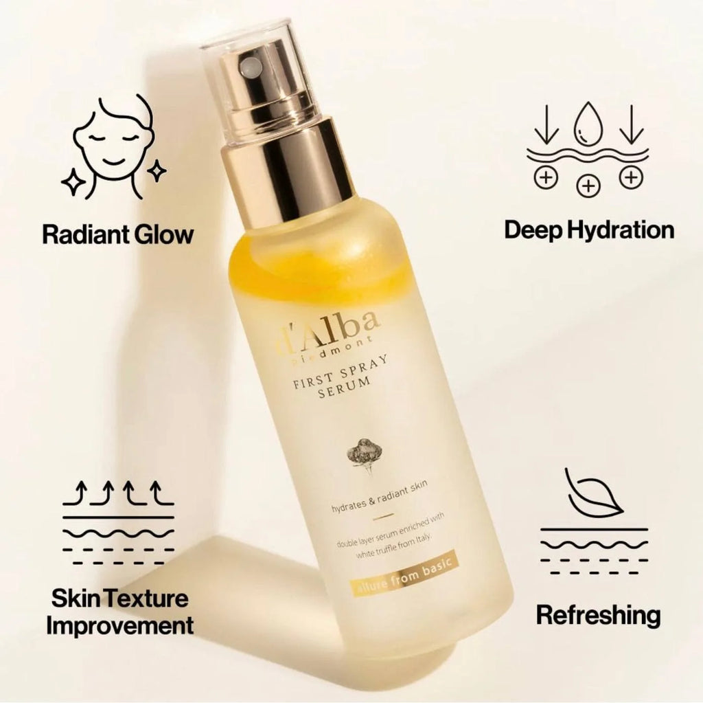 d'Alba - White Truffle First Spray Serum - 100ml | Sérum en Bruma Hidratante e Iluminador (Vegan)