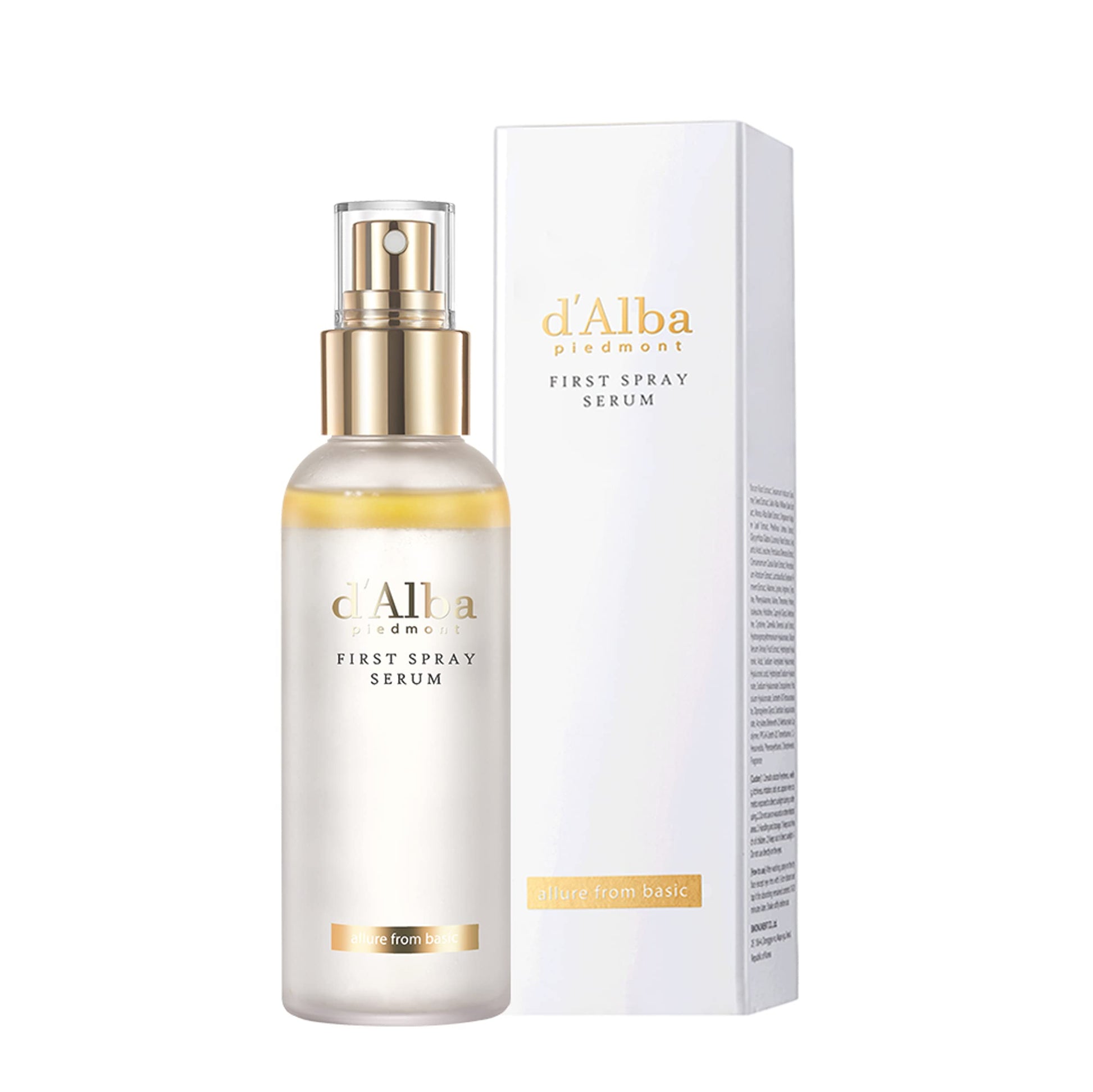 d'Alba - White Truffle First Spray Serum - 100ml | Sérum en Bruma Hidratante e Iluminador (Vegan)