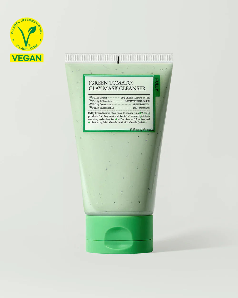 FULLY - Green Tomato Clay Mask Cleanser - 120ml | Limpiador y Mascarilla Purificante de Poros