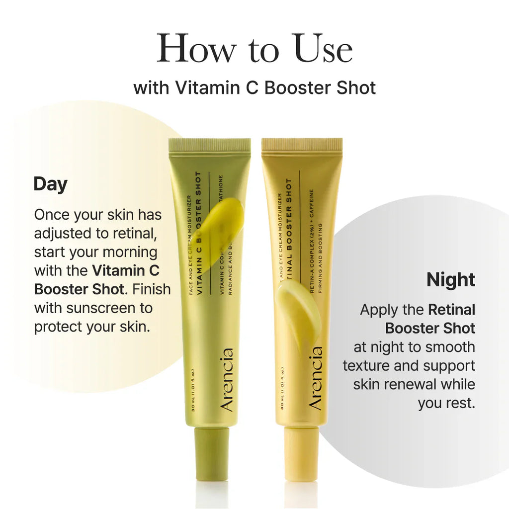 Arencia - Retinal Booster Shot - 30ml | Sérum Antiedad Renovador con Retinal